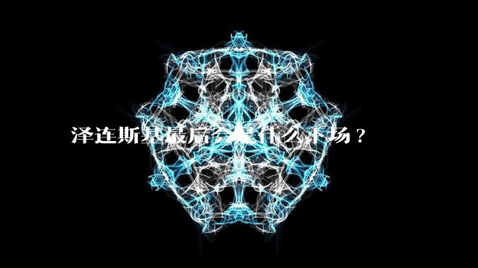 泽连斯基最后会是什么下场?